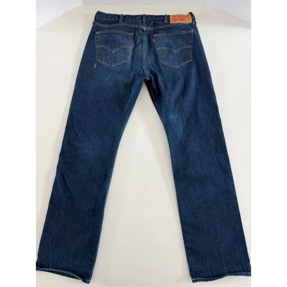Levi's 501 Men's Denim Jeans 38X34 Button Fly Straight Leg Red Tab